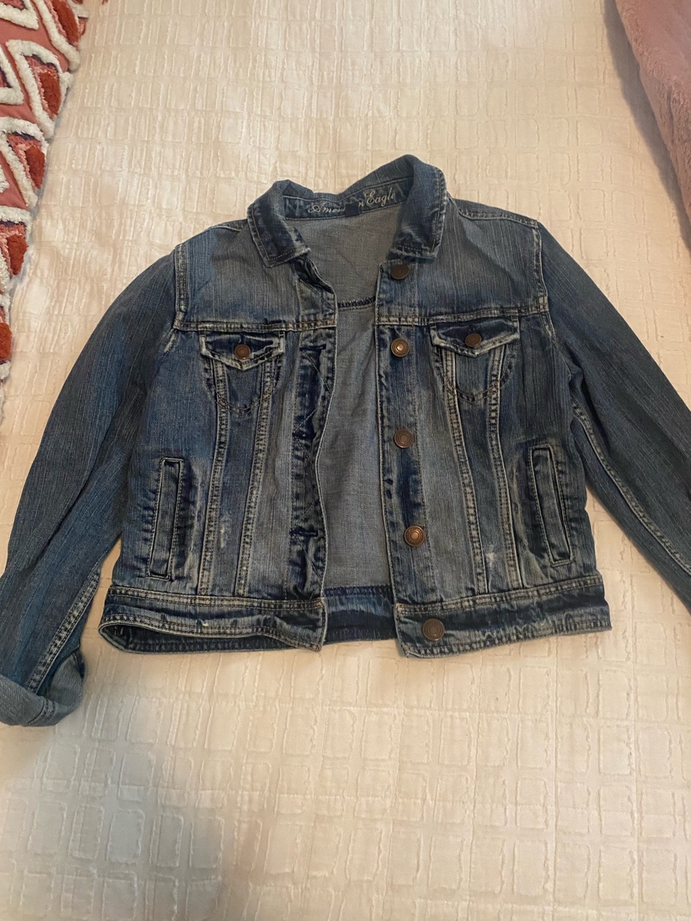 American Eagle Outfitters Blue Denim Jean Jacket